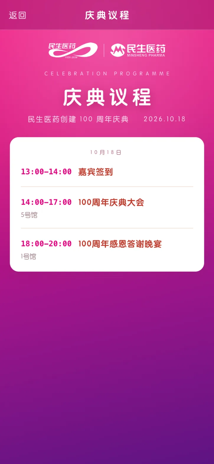 庆典议程